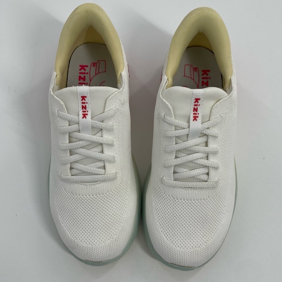 NWOT Kizik Youth Girls Athens Sunrise White Blue Athletic Shoe Sneaker Size 3 - Picture 5 of 10